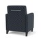 Lesro Siena Lounge Reception Guest Chair w/ Front Casters, 27 in W 29.5 in L 32.5 in H SN1101 - alternate 3